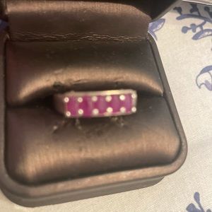 Genuine Rubies in Sterling silver